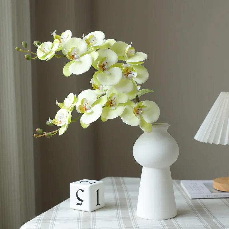 78CM High-end Film 7-head Butterfly Orchid Living Room Decoration Flower Wedding Venue Decoration Silk Flower