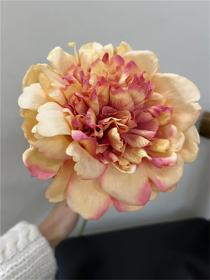 4Pc Moisturizing Real Touch Peony Flowers Artificial Home Decor Peonies Bride Bouquet Wedding Party Flower Arrangement Ornaments