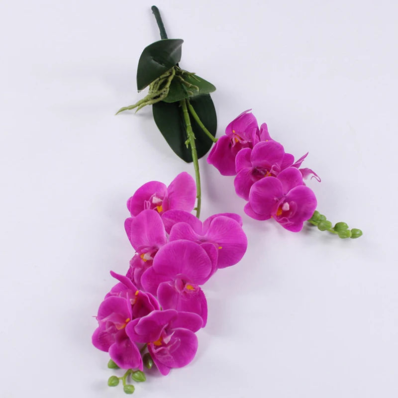 Latex Hand Crafted Butterfly Orchid  Silicon PU Real Touch Wedding Christmas Festival Home Decor Accessories