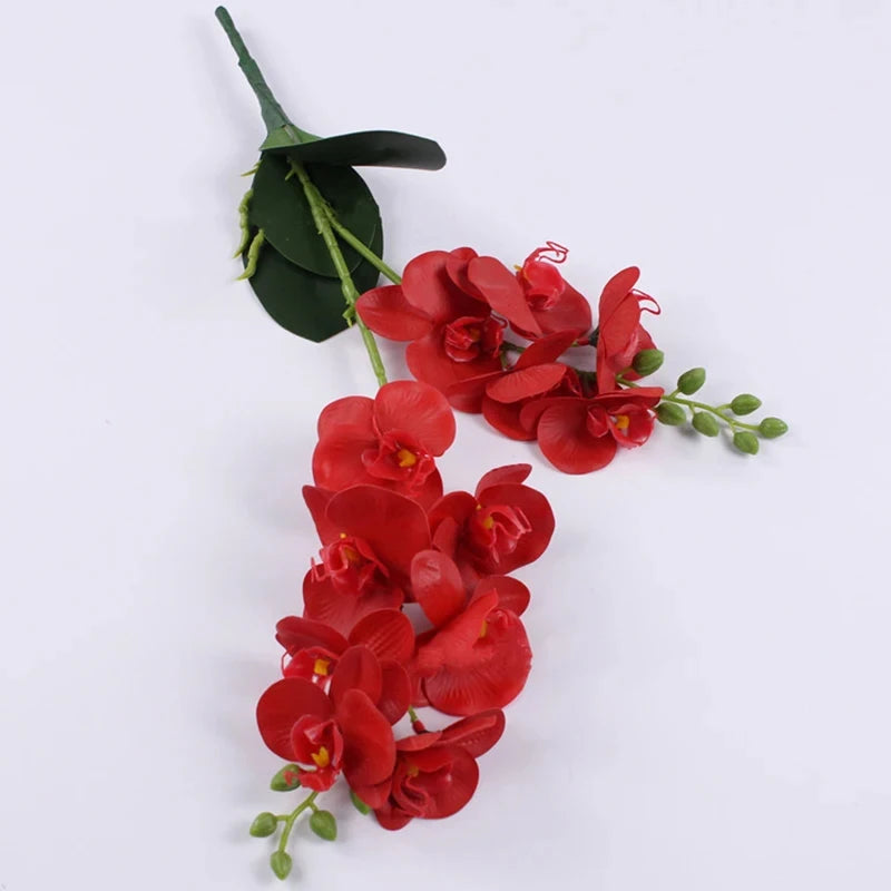 Latex Hand Crafted Butterfly Orchid  Silicon PU Real Touch Wedding Christmas Festival Home Decor Accessories