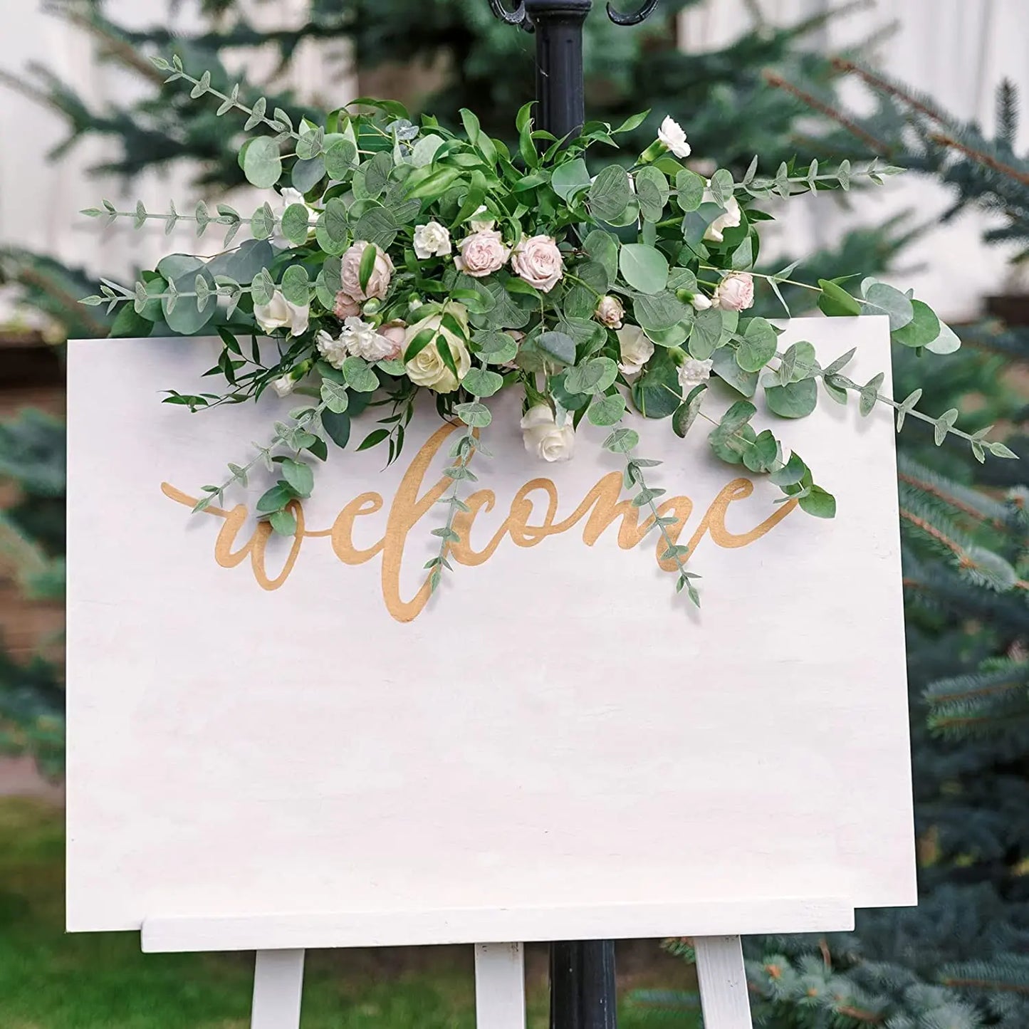 12pcs of lifelike artificial eucalyptus stems for Wedding Bouquet Floral Arrangement Home Decor
