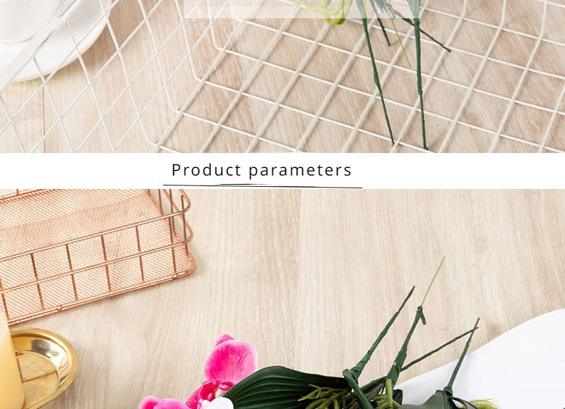 90CM 9-head Artificial Butterfly Orchid Artificial Flower with Adhesive Tape Orchid Home Decoration Living Room Placement