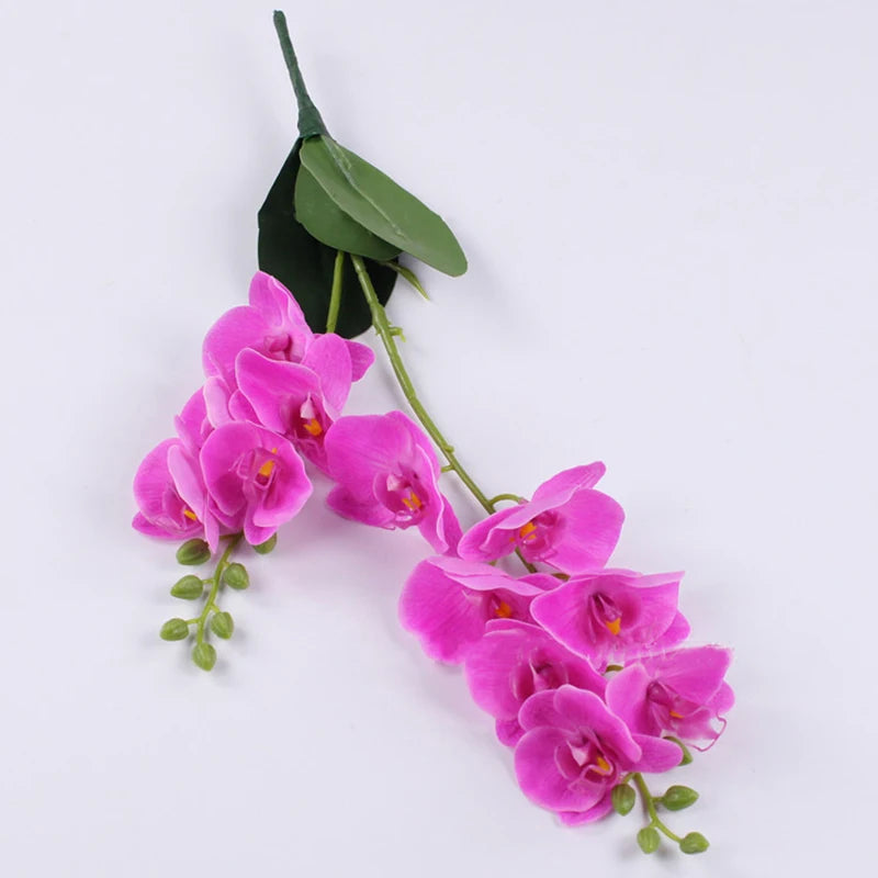 Latex Hand Crafted Butterfly Orchid  Silicon PU Real Touch Wedding Christmas Festival Home Decor Accessories