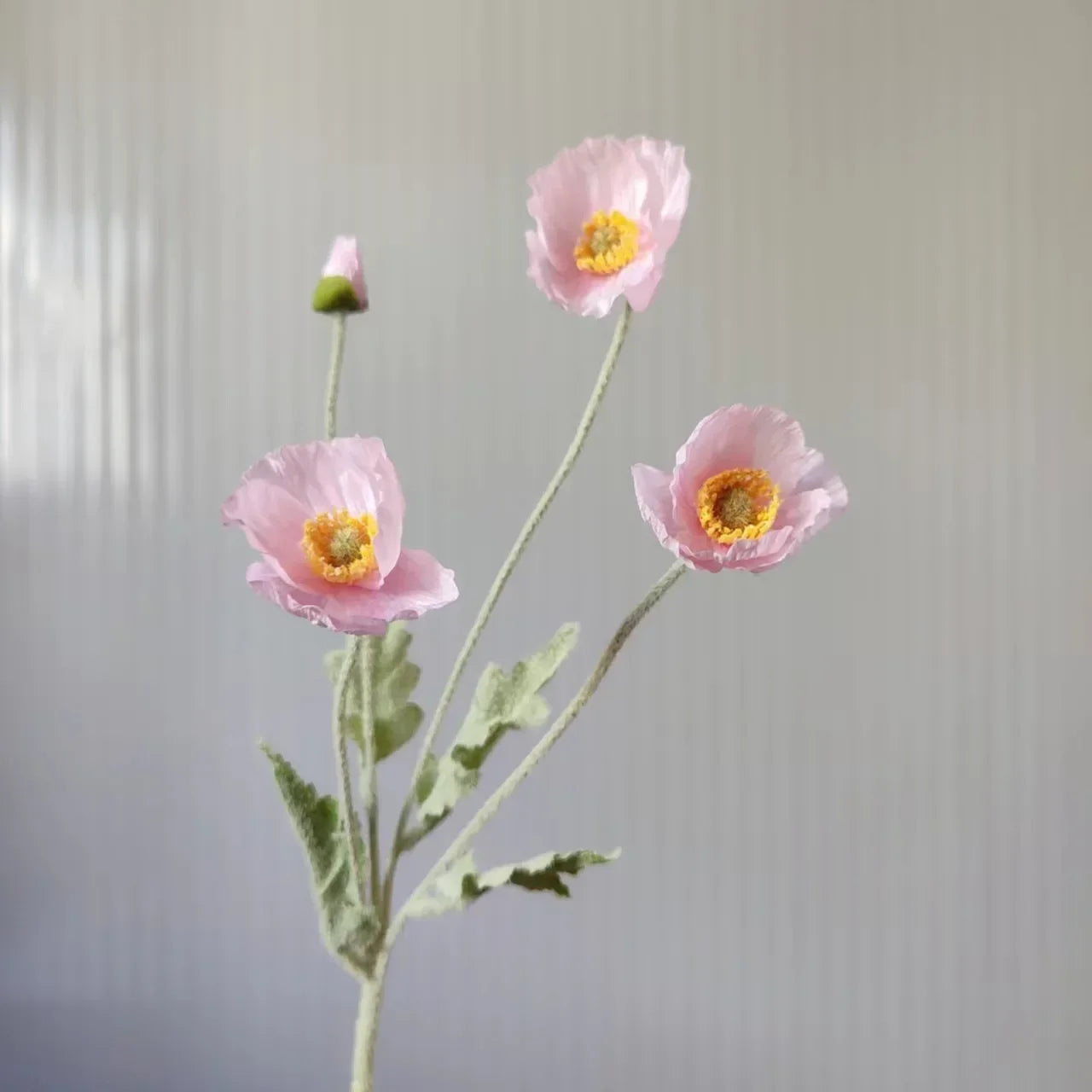 Poppy Flowers Silk Long Stem Housewarming Garden Table Wedding DIY Party Wedding Bridal Bouquet Decor