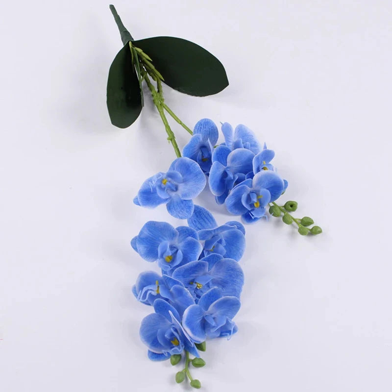 Latex Hand Crafted Butterfly Orchid  Silicon PU Real Touch Wedding Christmas Festival Home Decor Accessories