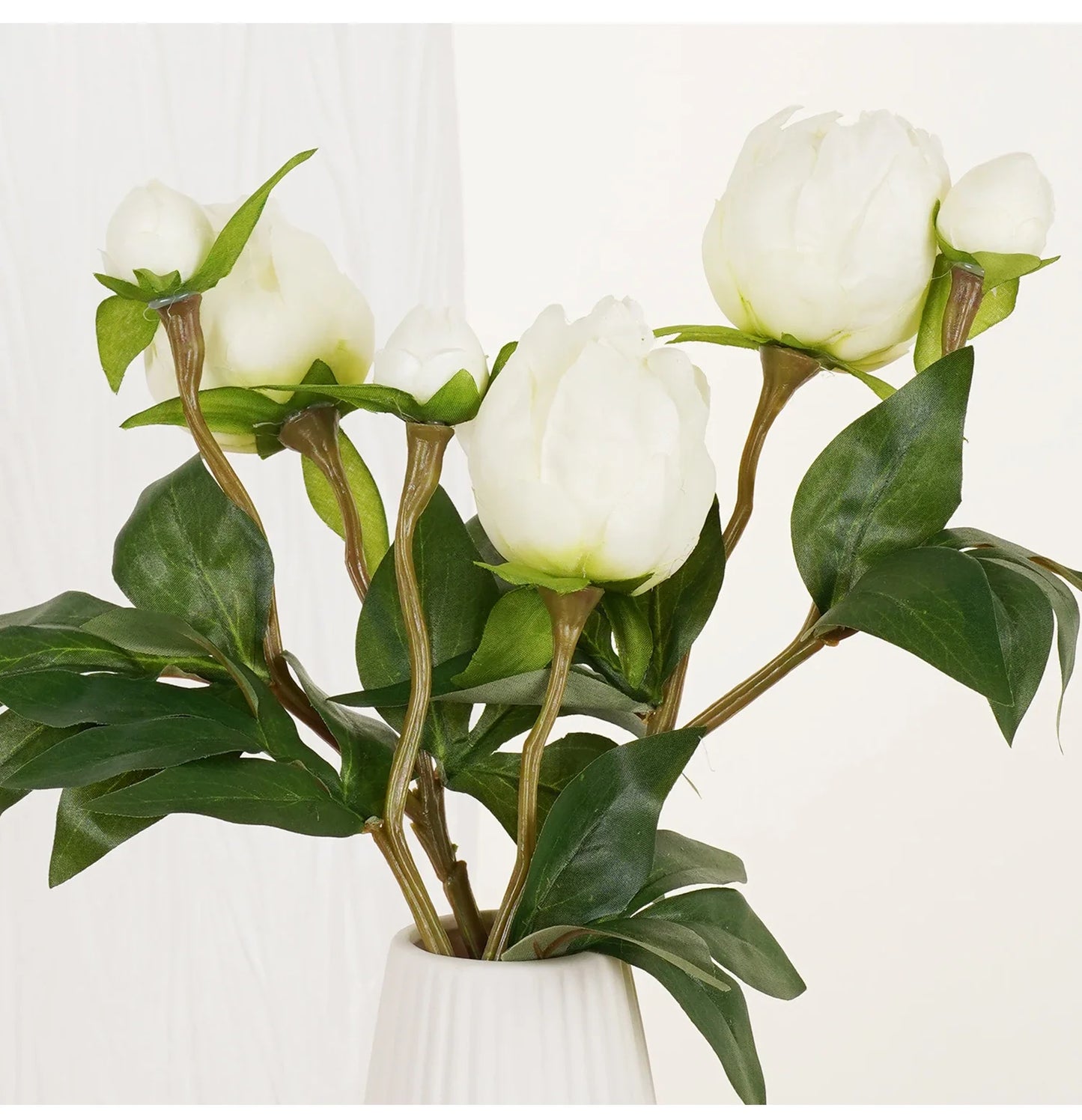 Luxury Artificial Peony Flowers for Decor Real Touch Silk Floral European Style Home Decor Fake Peonies for Living Room