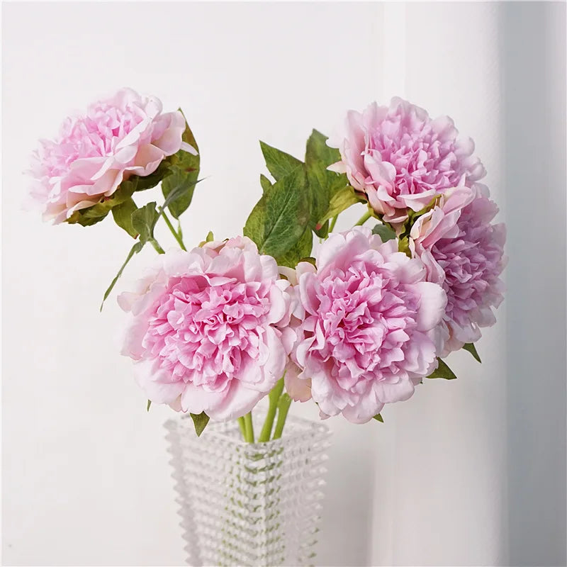 4Pc Moisturizing Real Touch Peony Flowers Artificial Home Decor Peonies Bride Bouquet Wedding Party Flower Arrangement Ornaments