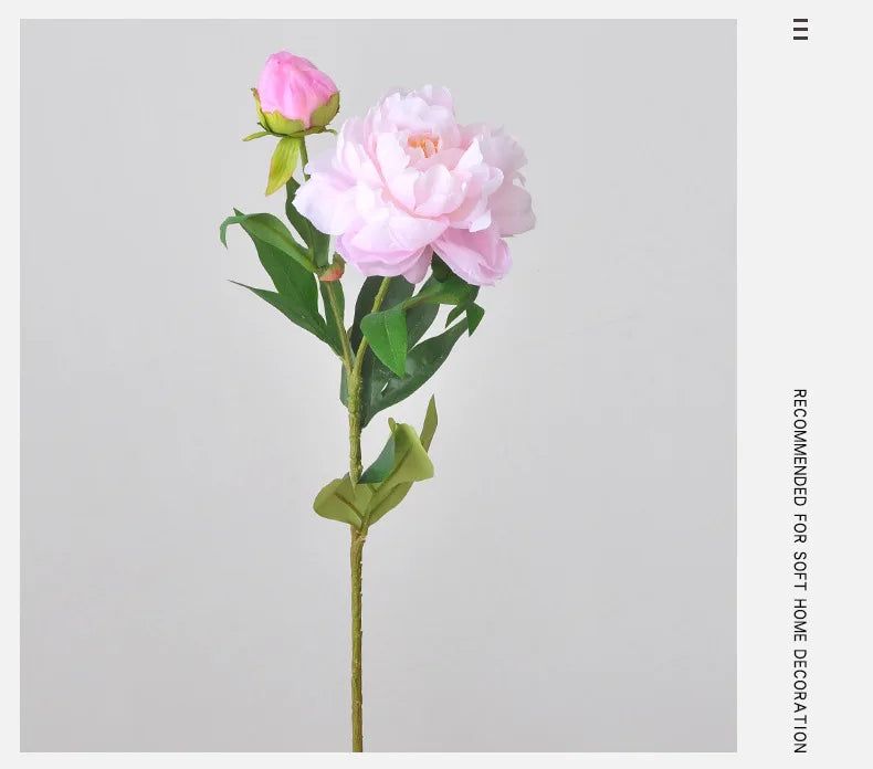 67CM 2-piece Luxurious Peony Artificial Flower Peony Silk Flower Nordic Home Decoration Wedding Soft Decoration Ornament