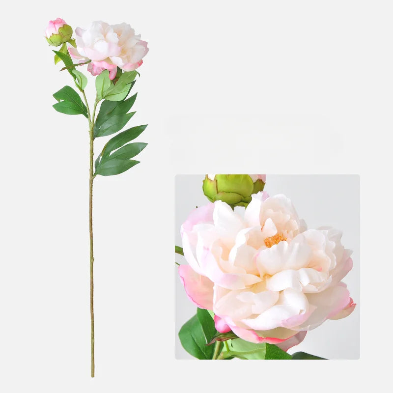 67CM 2-piece Luxurious Peony Artificial Flower Peony Silk Flower Nordic Home Decoration Wedding Soft Decoration Ornament