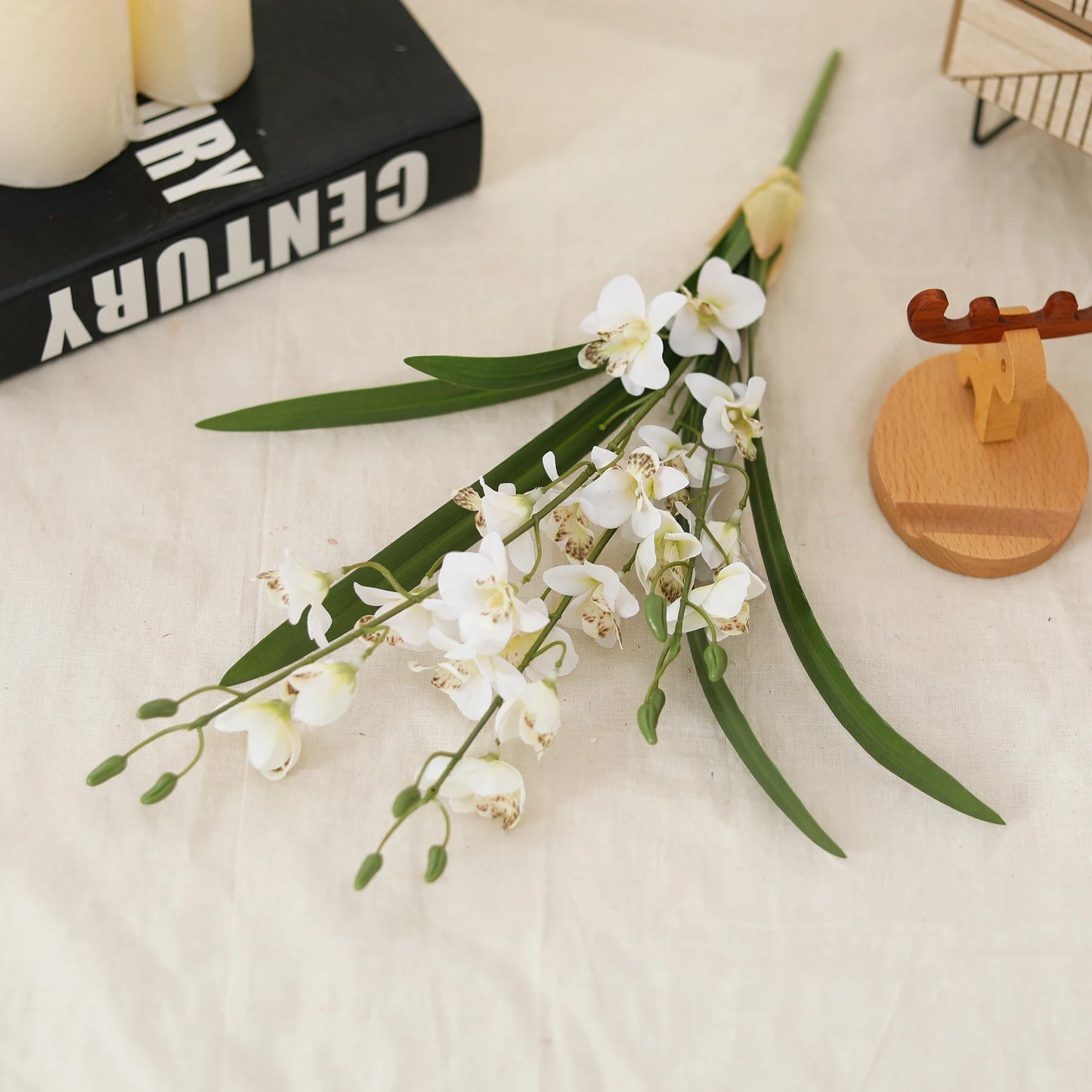 Vanilla Orchid Flower Artificial Flowers Freesia For Home Decoration Wedding Valentine's Day Arrangement Garden Party Vase Decor