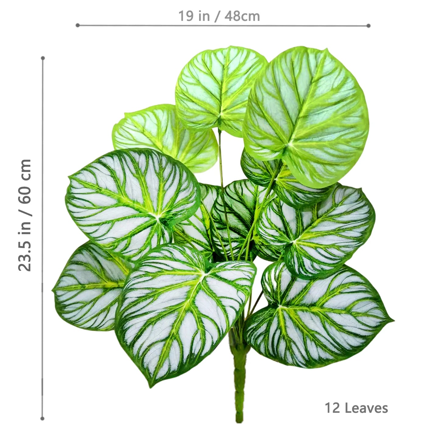 60-105cm /41.3in Artificial plant apple leaf fiddle leaf plastic leaf potted ornamental suitable for home decoration office