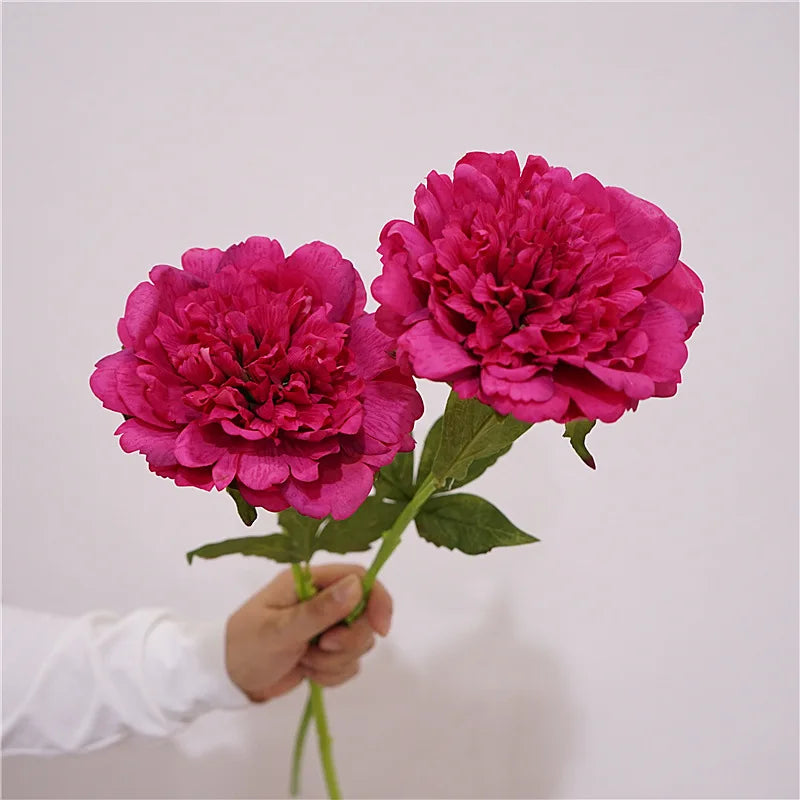 4Pc Moisturizing Real Touch Peony Flowers Artificial Home Decor Peonies Bride Bouquet Wedding Party Flower Arrangement Ornaments