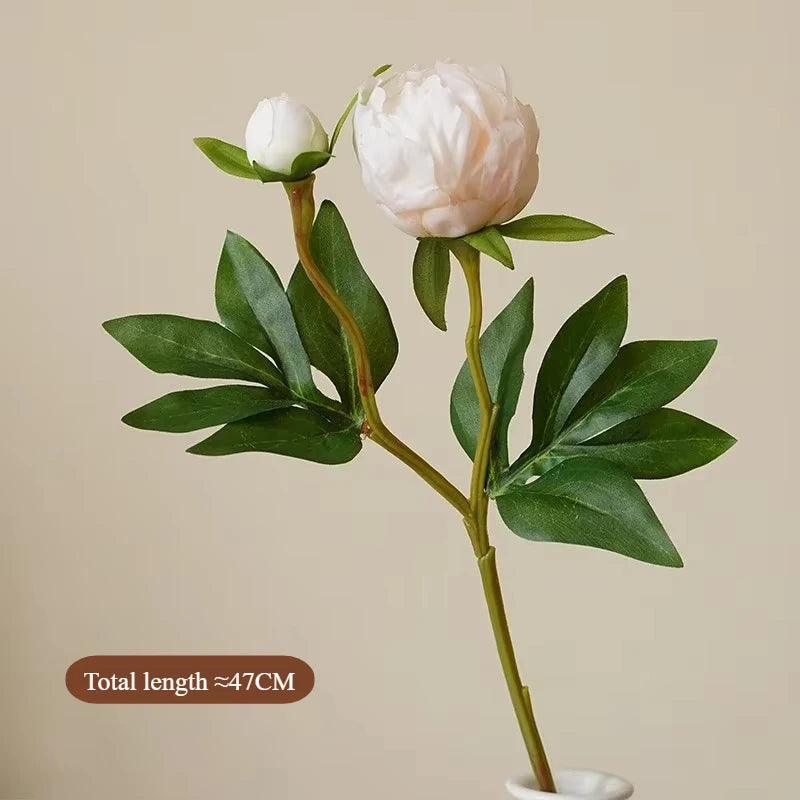 Luxury Artificial Peony Flowers for Decor Real Touch Silk Floral European Style Home Decor Fake Peonies for Living Room