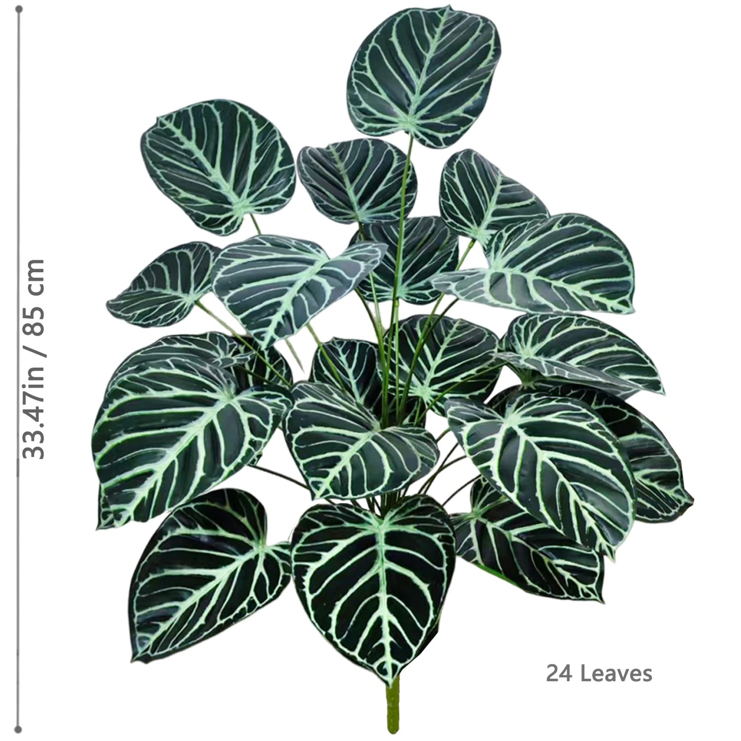 60-105cm /41.3in Artificial plant apple leaf fiddle leaf plastic leaf potted ornamental suitable for home decoration office