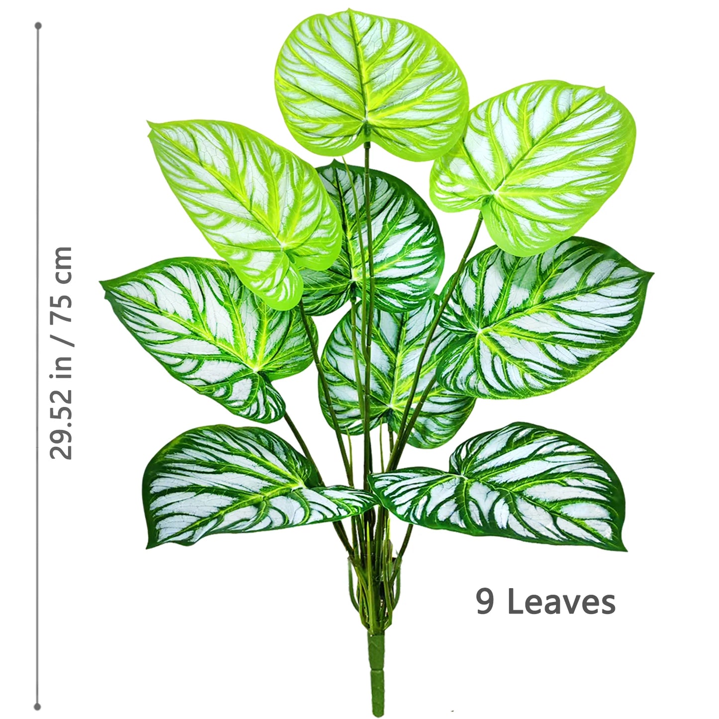 60-105cm /41.3in Artificial plant apple leaf fiddle leaf plastic leaf potted ornamental suitable for home decoration office