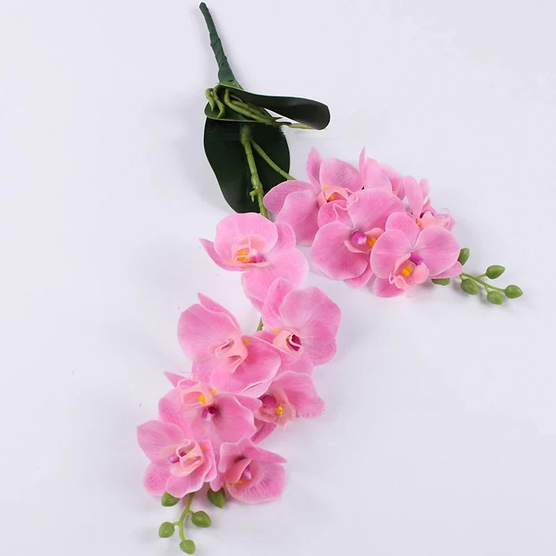 Latex Hand Crafted Butterfly Orchid  Silicon PU Real Touch Wedding Christmas Festival Home Decor Accessories