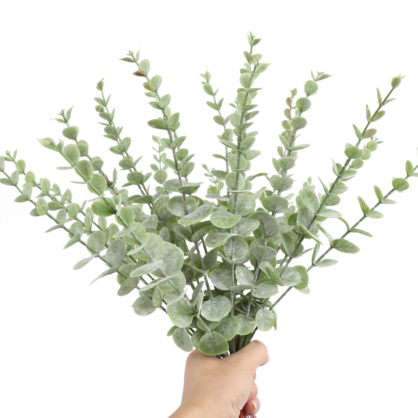 12pcs of lifelike artificial eucalyptus stems for Wedding Bouquet Floral Arrangement Home Decor