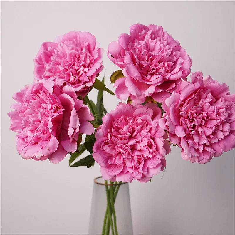 4Pc Moisturizing Real Touch Peony Flowers Artificial Home Decor Peonies Bride Bouquet Wedding Party Flower Arrangement Ornaments