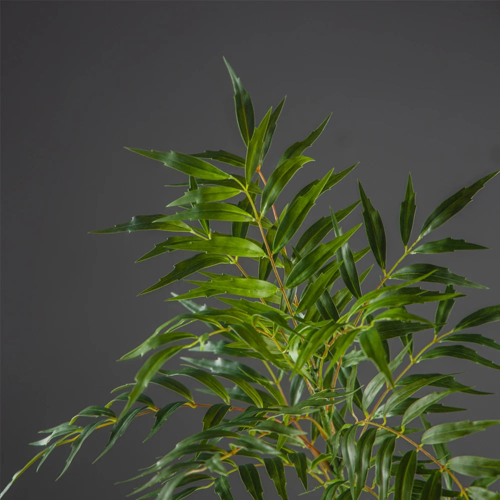 78-140cm Large Artificial Tree Real Touch Palm Tree Plastic Nandina Leaves Faux Tall Bamboo Plants For Home Garden Office Decor