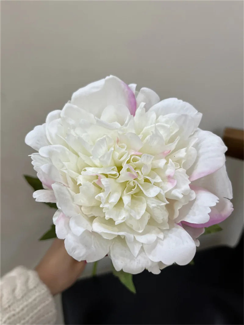 4Pc Moisturizing Real Touch Peony Flowers Artificial Home Decor Peonies Bride Bouquet Wedding Party Flower Arrangement Ornaments