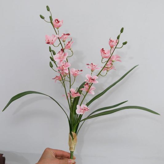 Vanilla Orchid Flower Artificial Flowers Freesia For Home Decoration Wedding Valentine's Day Arrangement Garden Party Vase Decor