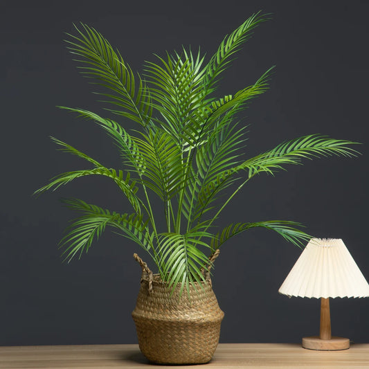 88cm 18Forks Large Fake Palm Plants Artificial Monstera Plastic Fern Leafs Faux Palm Tree Branch For Home Garden Party Decor